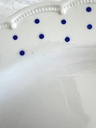 Plat ovale Boch Festival Points bleus