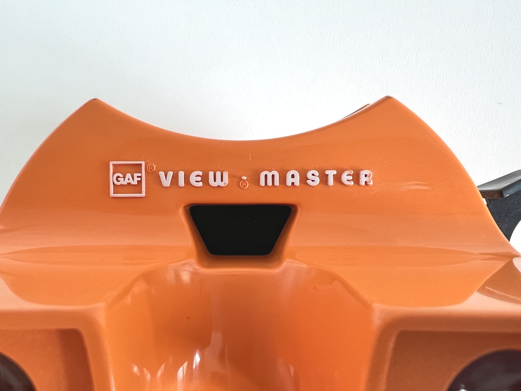 Stéréoscope View-Master rond orange