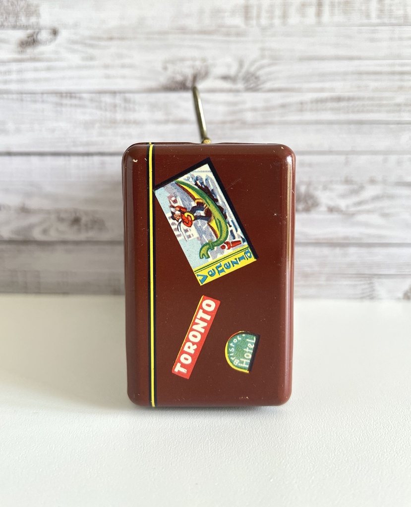 Tirelire en métal en forme de valise - Western Germany