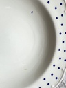 Lot de 6 assiettes creuses Boch Festival Points bleus