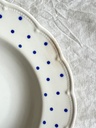 Lot de 6 assiettes creuses Boch Festival Points bleus