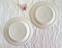 Lot de 2 grandes assiettes de service Boch Festival Opaline bleu