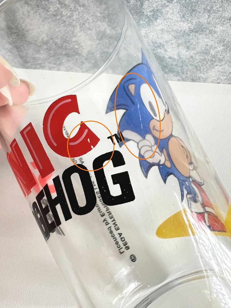Verre à eau Sonic - 1991