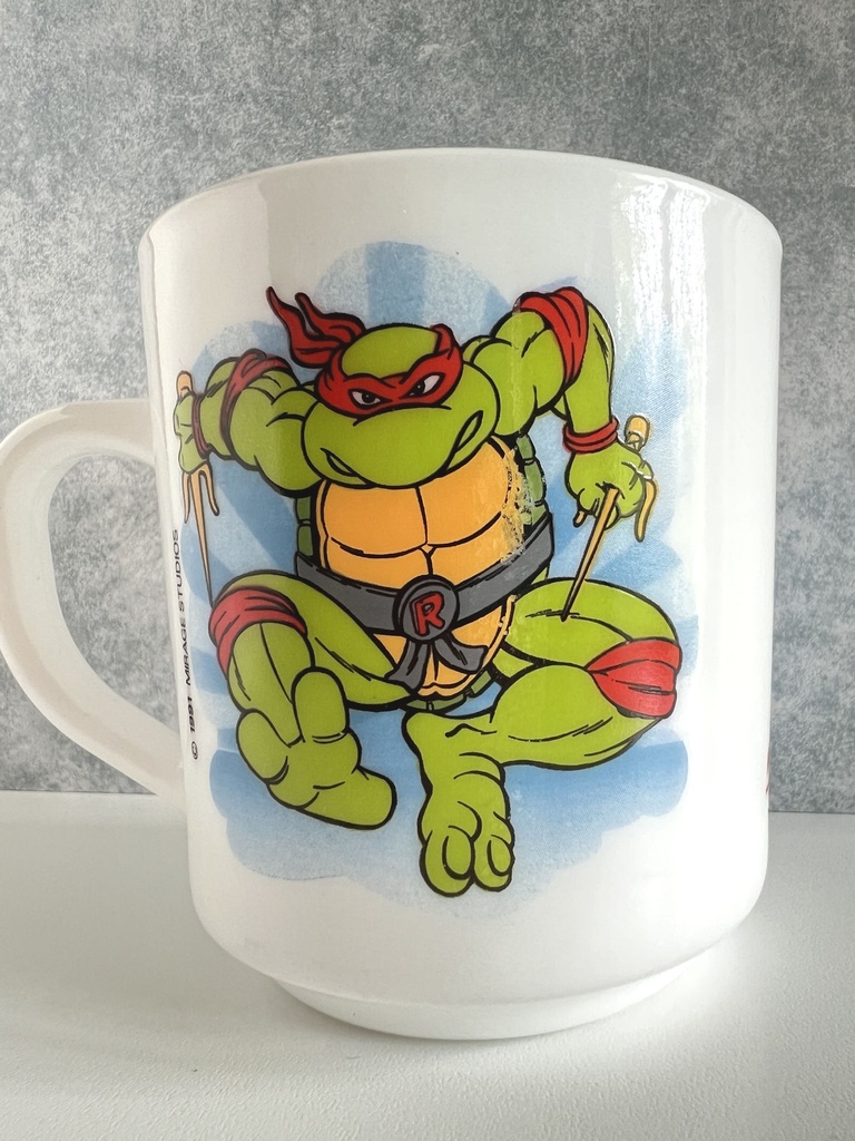 Tasse Tortues Ninja - Arcopal Raguletto 1991