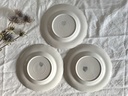 Lot de 6 assiettes à dessert Boch Points bleus