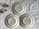 Lot de 6 assiettes à dessert Boch Points bleus