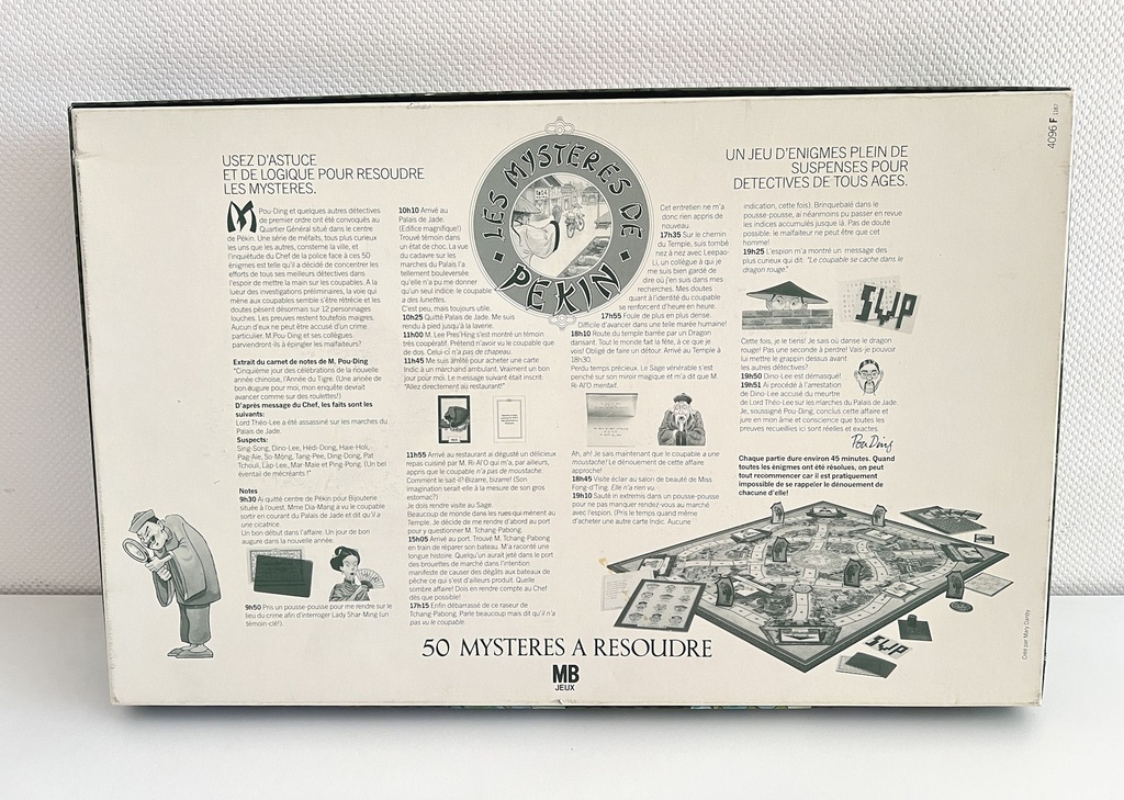 Jeu de société Les mystères de Pékin - 1987