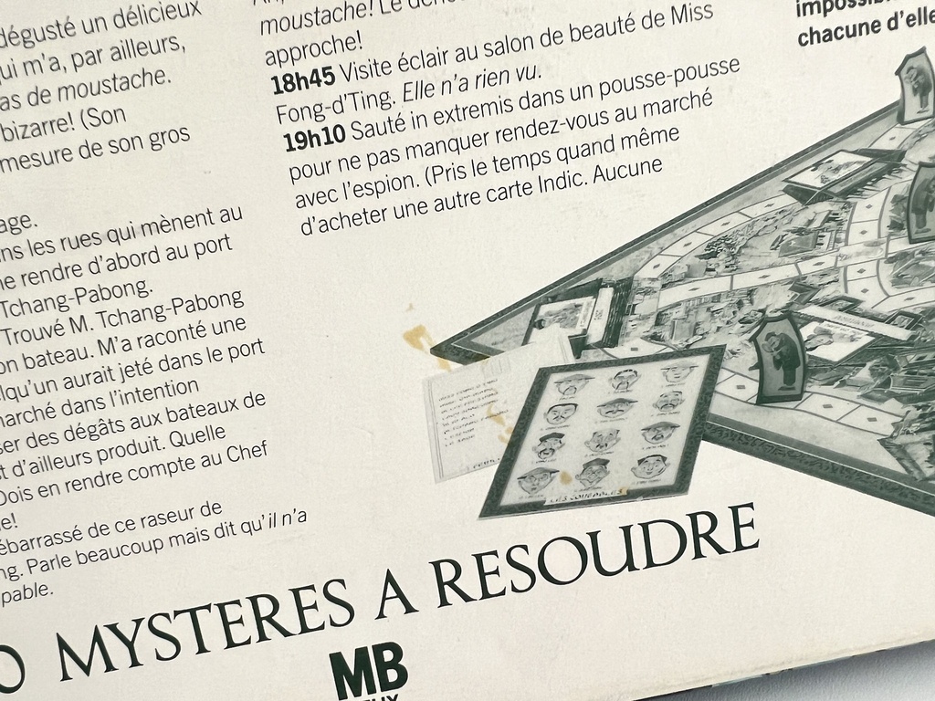 Jeu de société Les mystères de Pékin - 1987