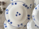 Lot de 6 assiettes creuses Boch Mercure bleu