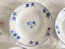Lot de 6 assiettes creuses Boch Mercure bleu