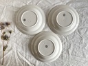 Lot de 6 assiettes creuses Boch Mercure bleu