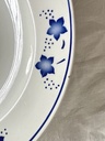 Lot de 6 assiettes creuses Boch Mercure bleu