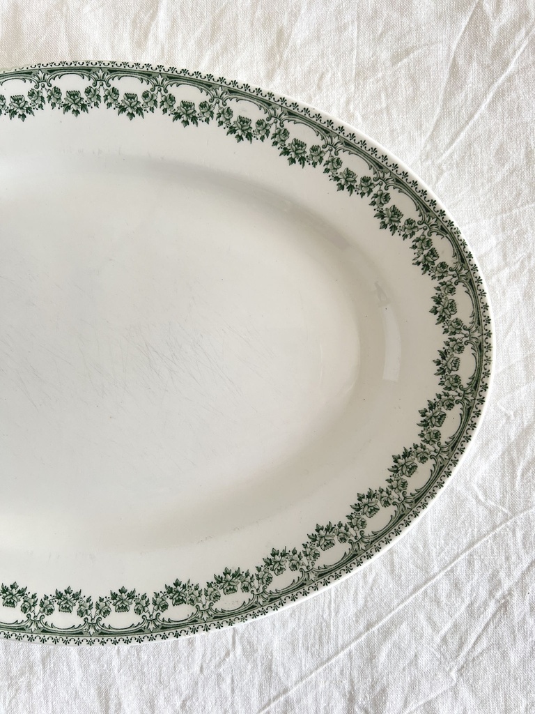 Plat ovale Boch Carlotta