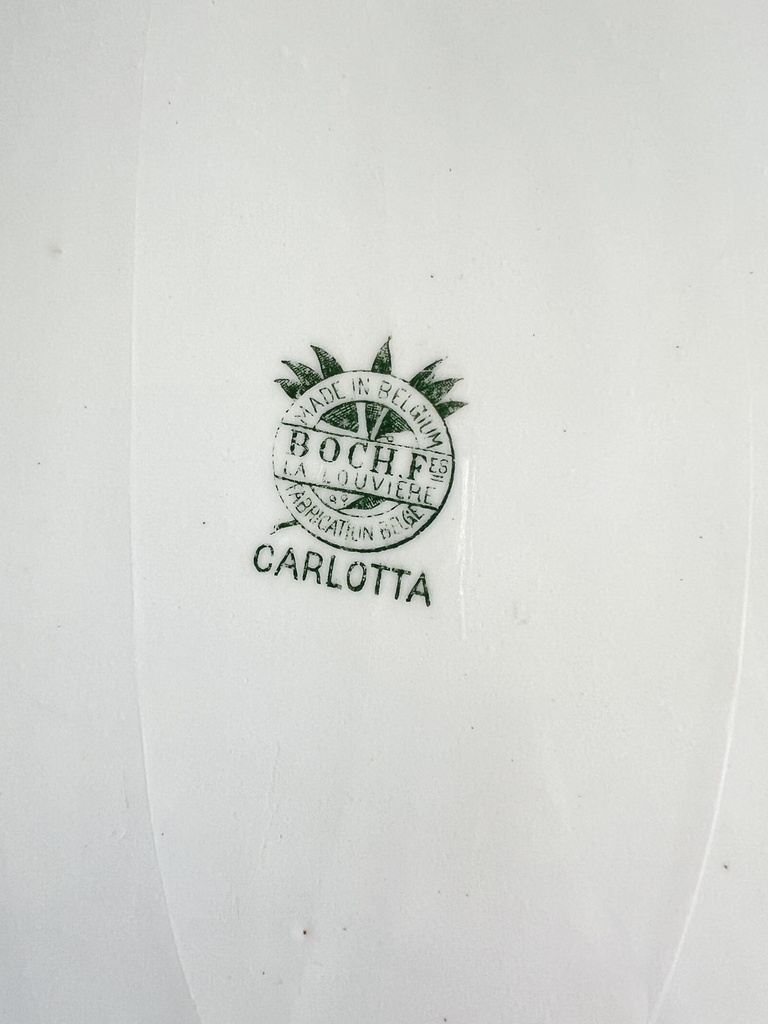 Plat ovale Boch Carlotta