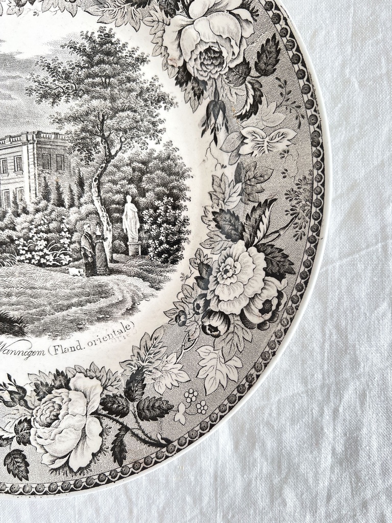 Assiette Château de Wannegem P. J. Boch
