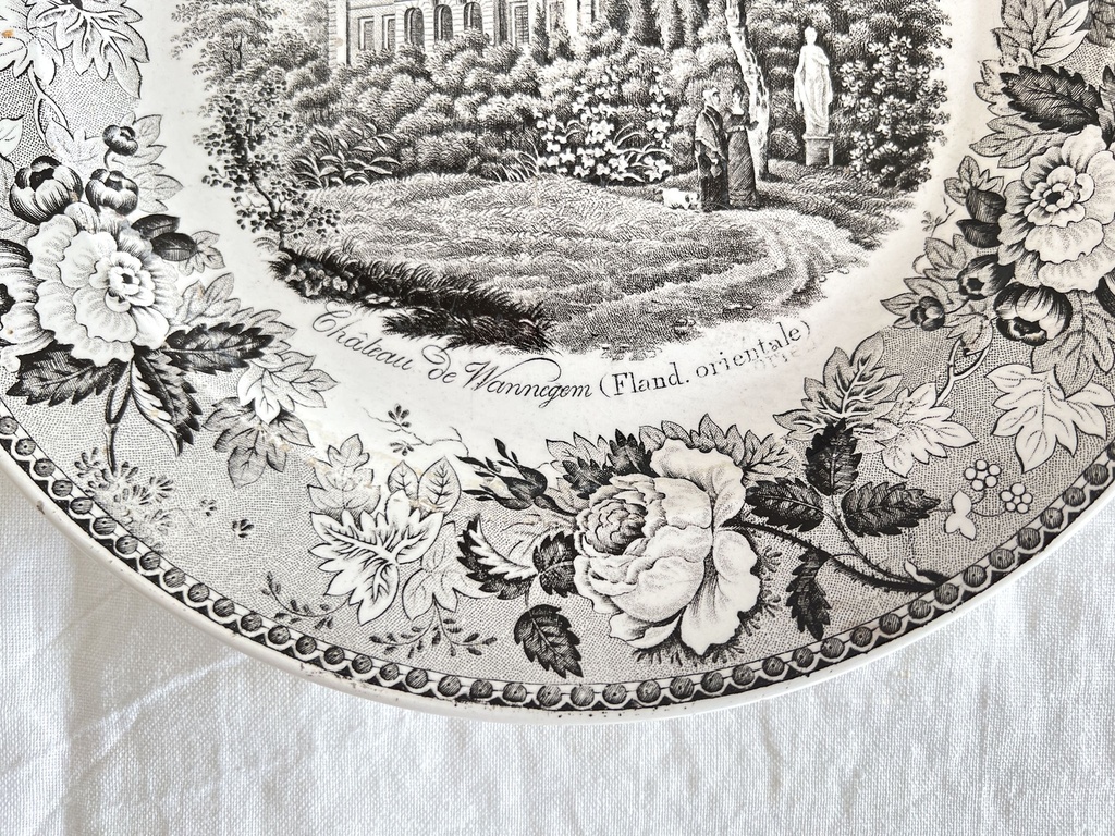 Assiette Château de Wannegem P. J. Boch