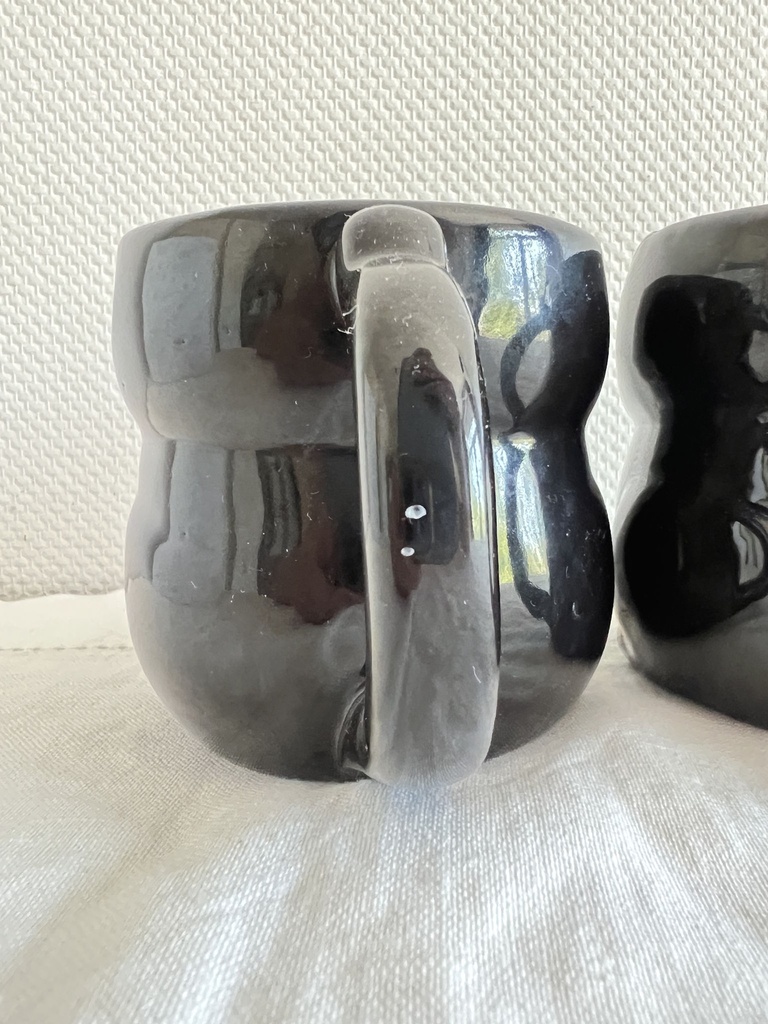 Lot de 2 tasses Chat Noir
