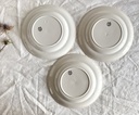 Lot de 6 assiettes plates Boch Mercure bleu