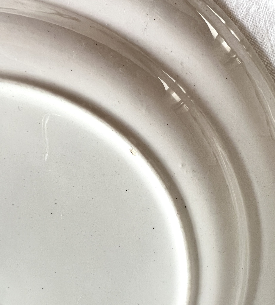 Lot de 6 assiettes plates Boch Mercure bleu