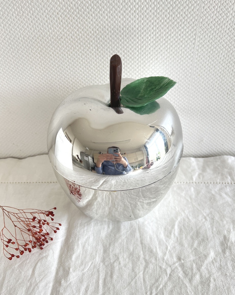 Pomme à glaçons argentée