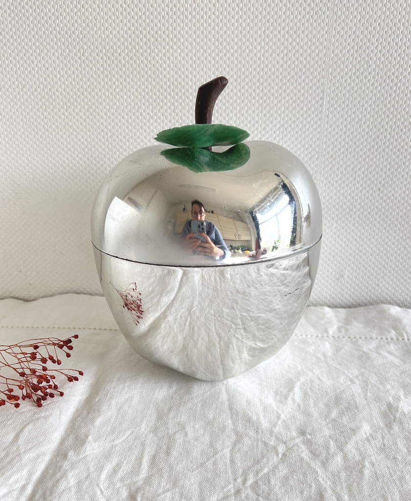 Pomme à glaçons argentée