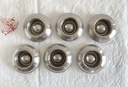 Ensemble de 6 coquetiers ronds en inox Menagia Baes