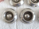 Ensemble de 6 coquetiers ronds en inox Menagia Baes