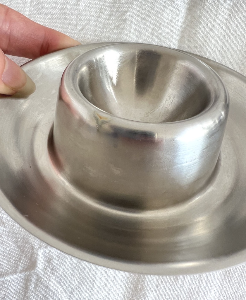 Ensemble de 6 coquetiers ronds en inox Menagia Baes