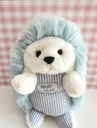 Peluche doudou hérisson blanc et bleu Baby Club