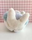 Peluche doudou hérisson blanc et bleu Baby Club