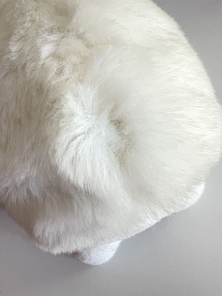 Peluche doudou hérisson blanc et bleu Baby Club