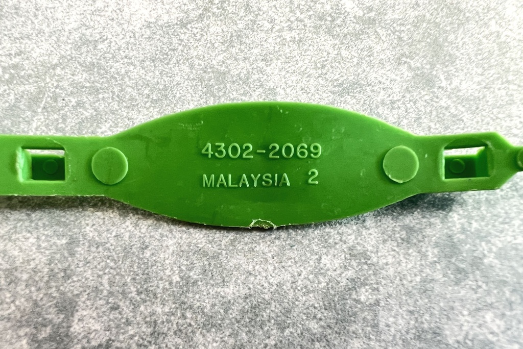 Ceinture verte de Trap Jaw des Maîtres de l'Univers (MOTU) - Mattel