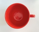Grande tasse rouge à cœurs blancs Waechtersbach