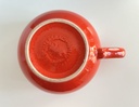 Grande tasse rouge à cœurs blancs Waechtersbach