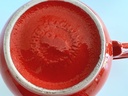Grande tasse rouge à cœurs blancs Waechtersbach