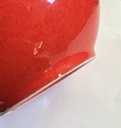 Grande tasse rouge à cœurs blancs Waechtersbach