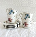 Ensemble de 4 petites tasses et 4 sous-tasses Villeroy & Boch Bouquet