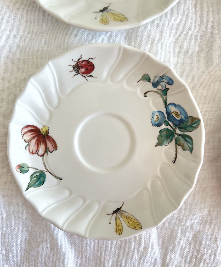Ensemble de 4 petites tasses et 4 sous-tasses Villeroy & Boch Bouquet