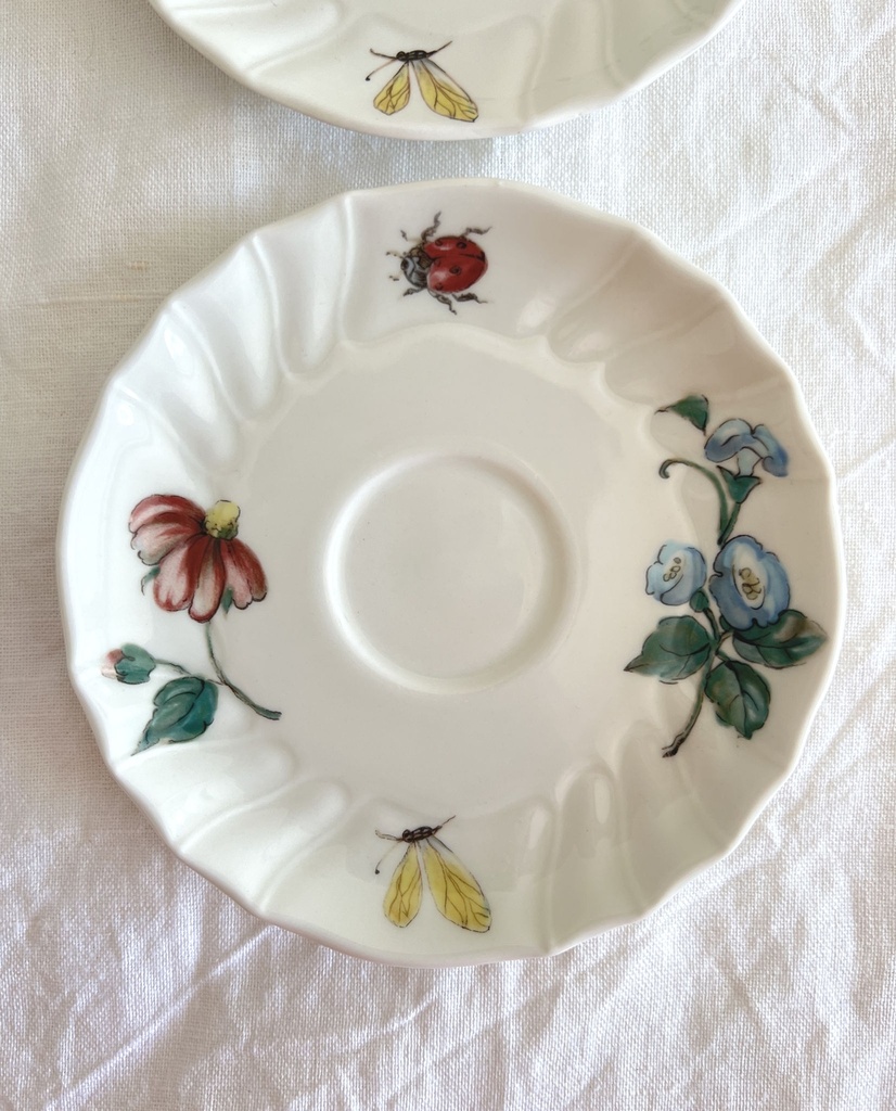 Ensemble de 4 petites tasses et 4 sous-tasses Villeroy & Boch Bouquet