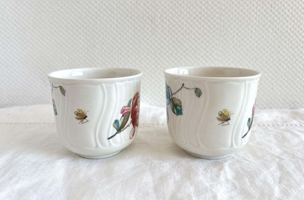 Ensemble de 4 petites tasses et 4 sous-tasses Villeroy & Boch Bouquet