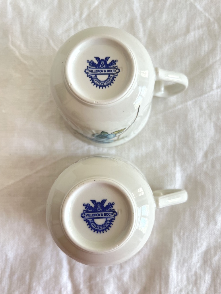 Ensemble de 4 petites tasses et 4 sous-tasses Villeroy & Boch Bouquet
