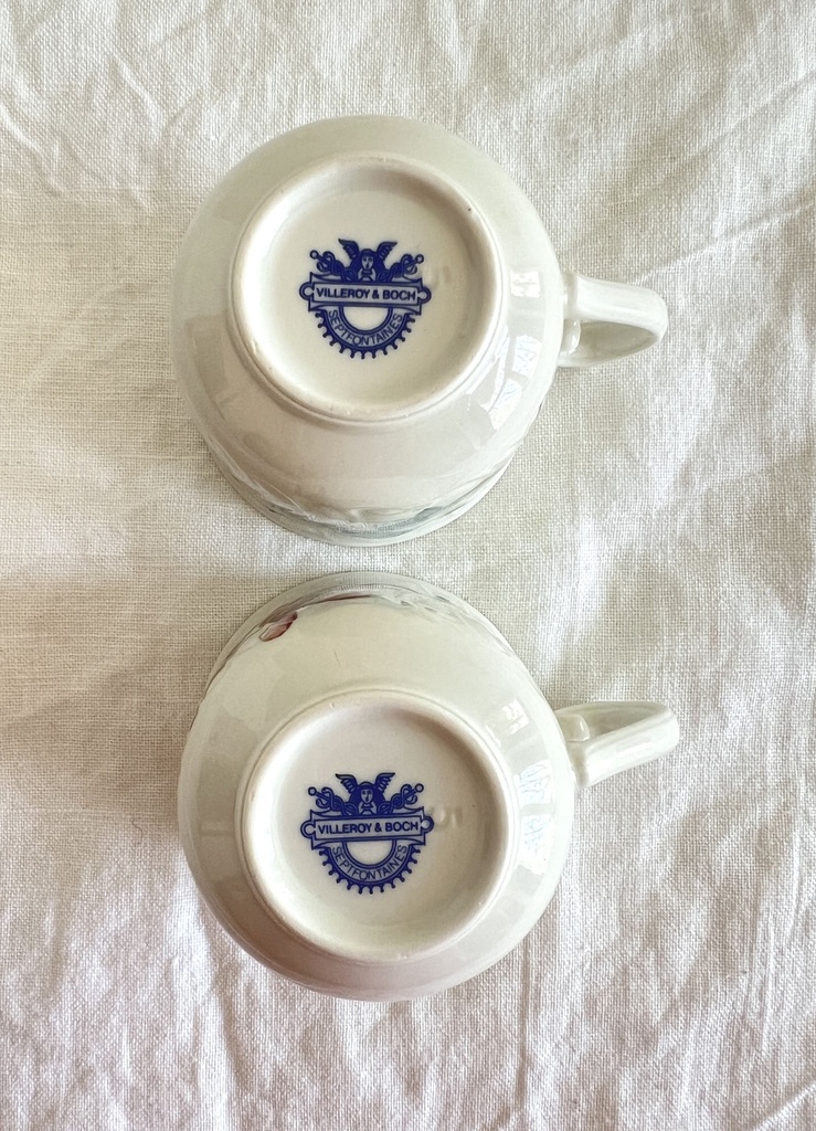 Ensemble de 4 petites tasses et 4 sous-tasses Villeroy & Boch Bouquet