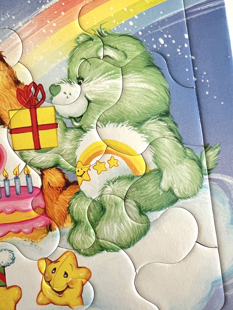 Puzzle 22 pièces Bisounours L'anniversaire - Nathan 1985