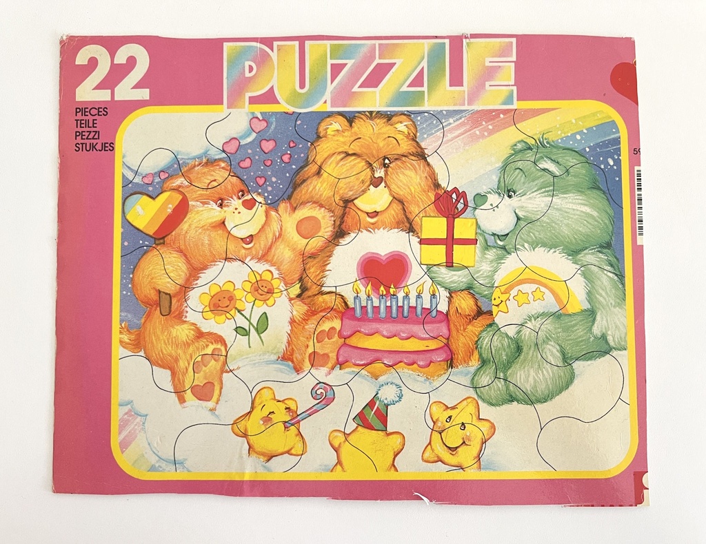 Puzzle 22 pièces Bisounours L'anniversaire - Nathan 1985