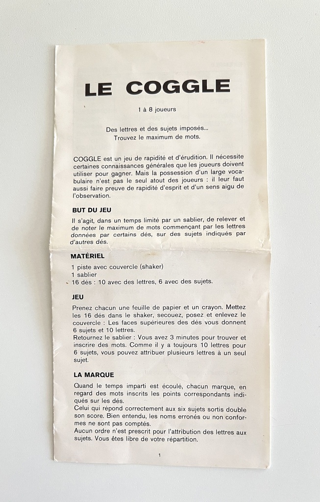 Jeu de société Coggle - Capiepa 1978