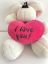 Peluche Diddl avec cœur rose I love you
