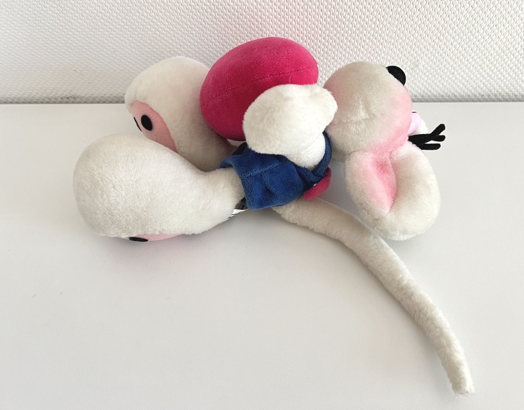 Peluche Diddl avec cœur rose I love you