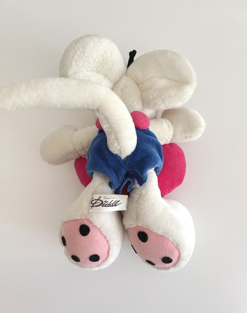 Peluche Diddl avec cœur rose I love you