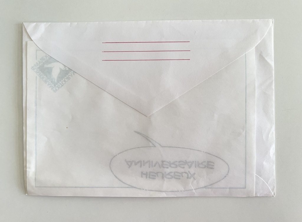 Carte et enveloppe Postogram Tintin - 1992