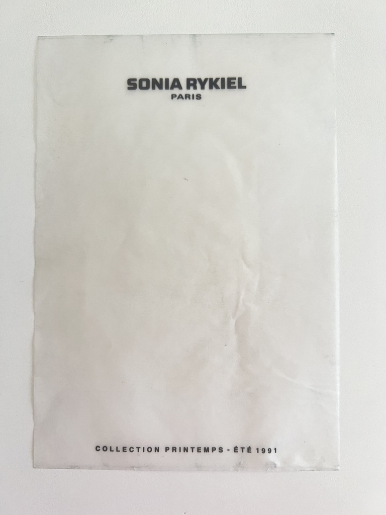 Brochure photos de la collection printemps-été 1991 de Sonia Rykiel